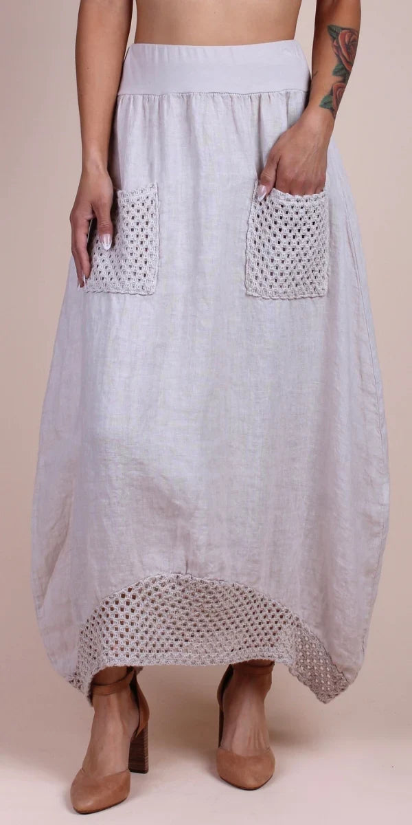 Primavera Linen Skirt