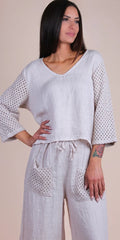 Primavera Linen Top
