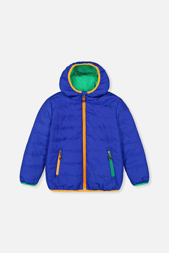 Quilted Mid-Season Jacket Royal Blue-0