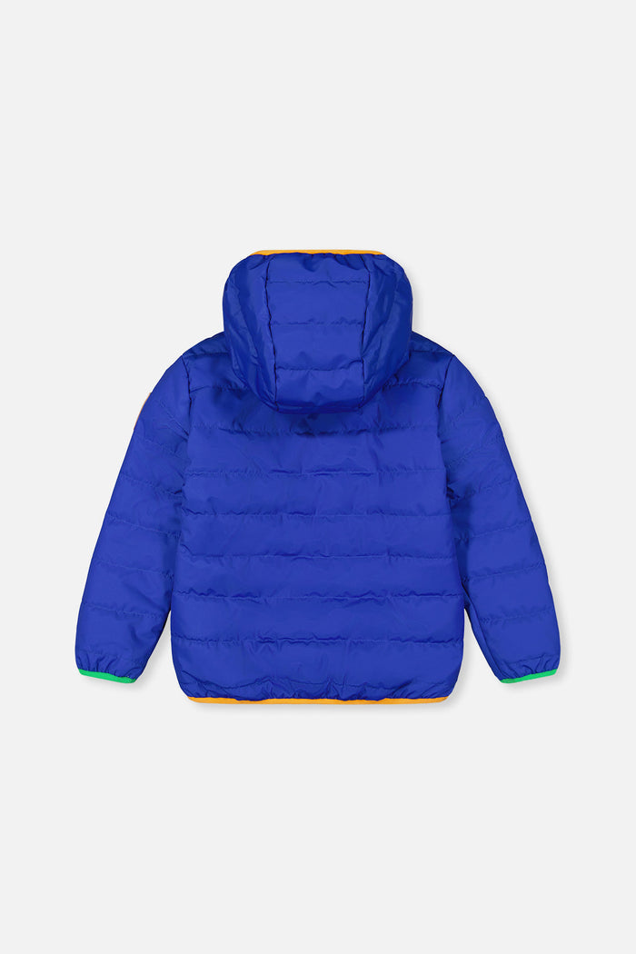 Quilted Mid-Season Jacket Royal Blue-4