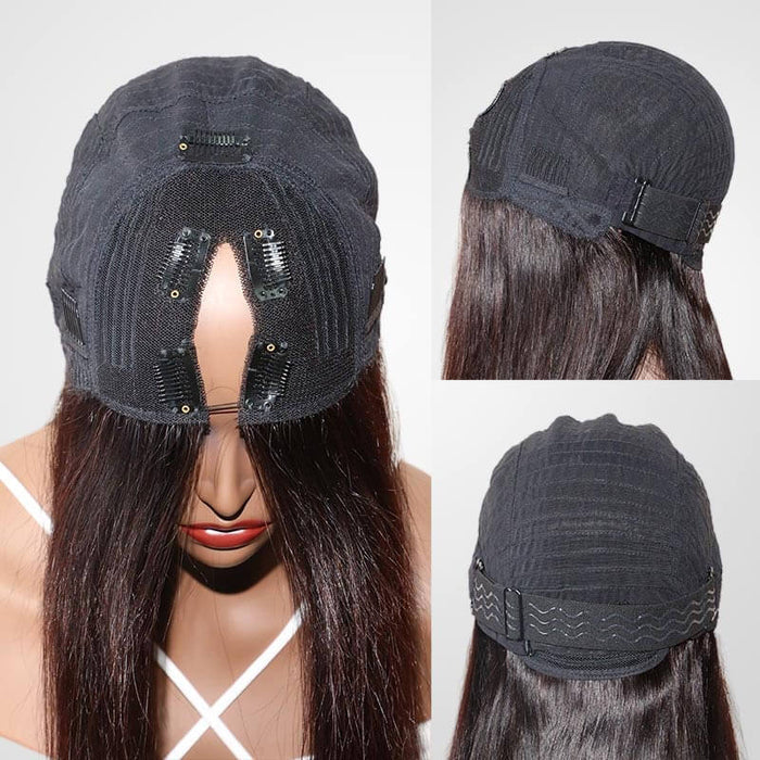 wig cap details of deep wave v part wigs