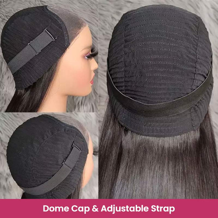 breahthable wig dome cap with adjustable band