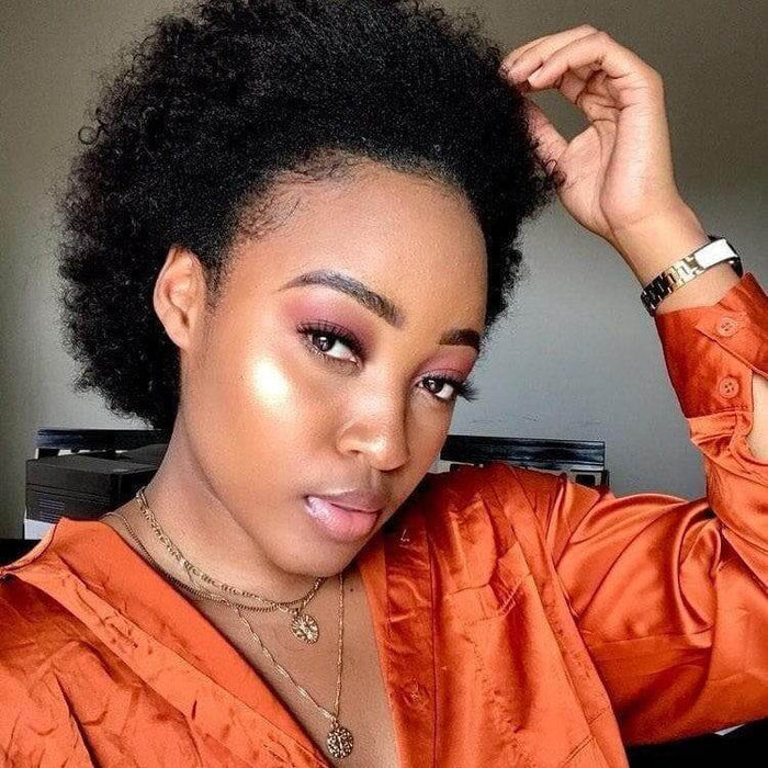 bold and beautiful 100 human hair pixie cut wigs for black girls