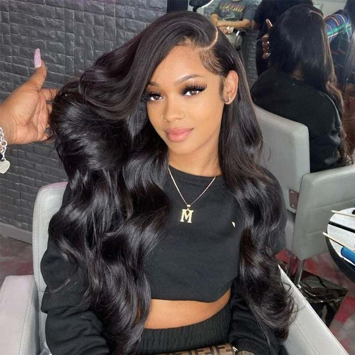 glueless wear and go wig with pre-plucked hairline