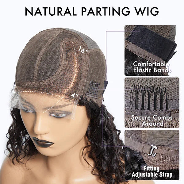 QVR Side Part Pixie Cut Style Short Hair Highlight Piano L Part Lace Frontal Human Hair Wig