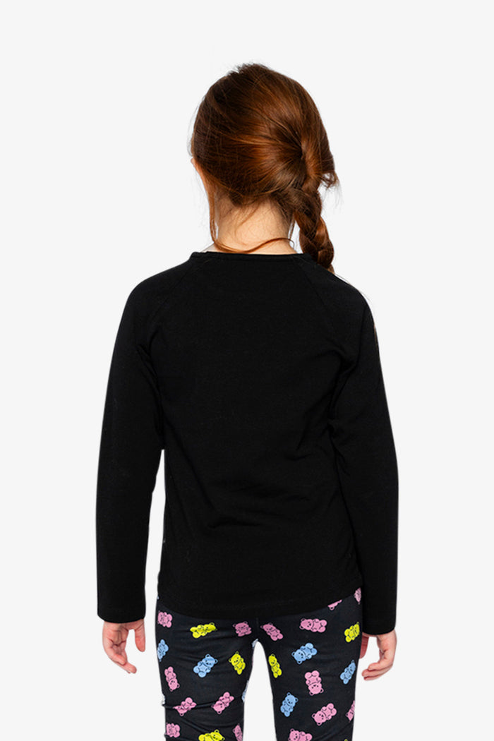 Raglan Organic Cotton T-Shirt Black-2