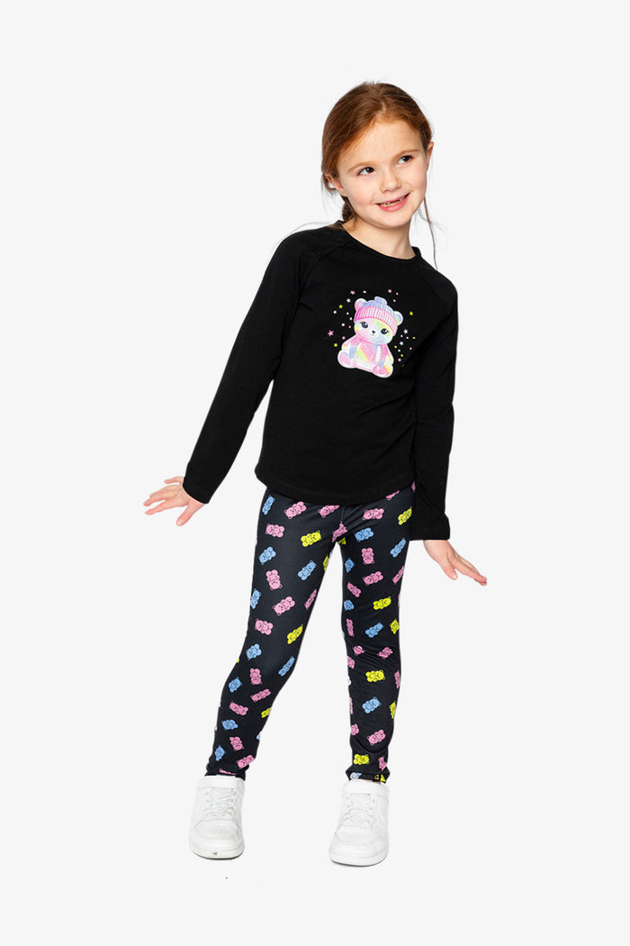 Raglan Organic Cotton T-Shirt Black-3
