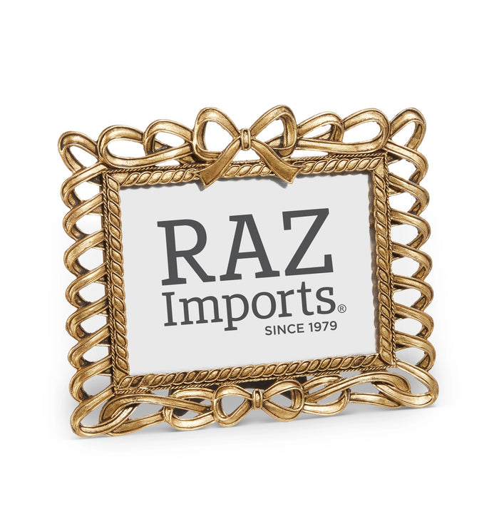 Raz 6.75” Bow Picture Frame