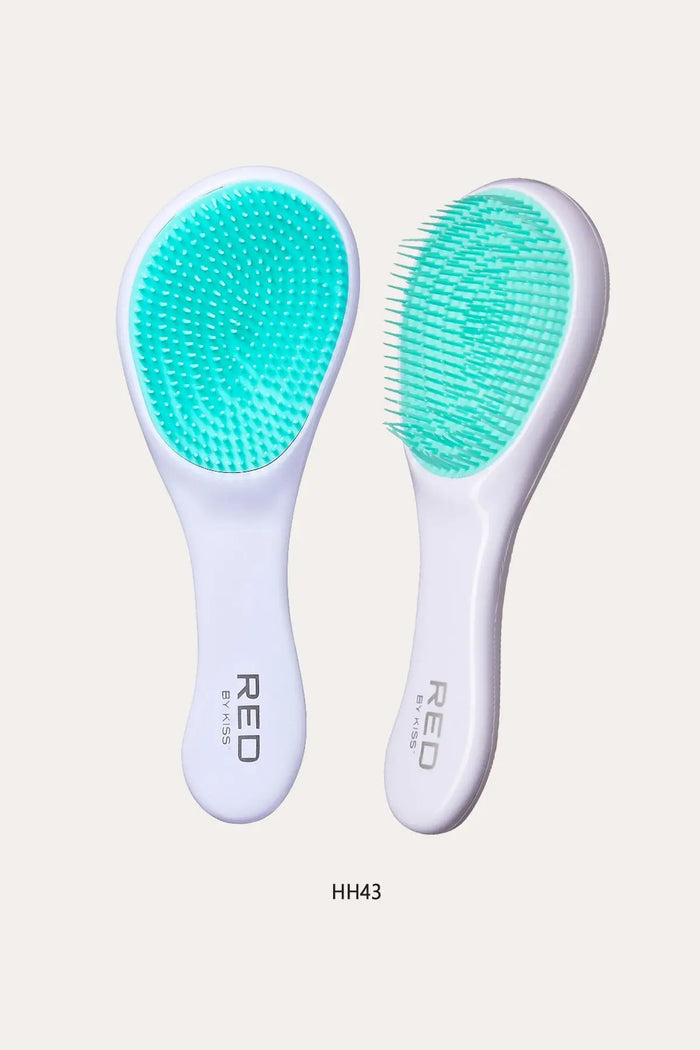 RED BY KISS EASY GRIP DETANGLING BRUSH RED BEAUTY