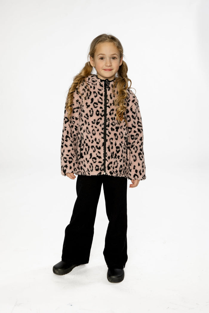 Reversible Mid-Season Jacket Pink And Black-1