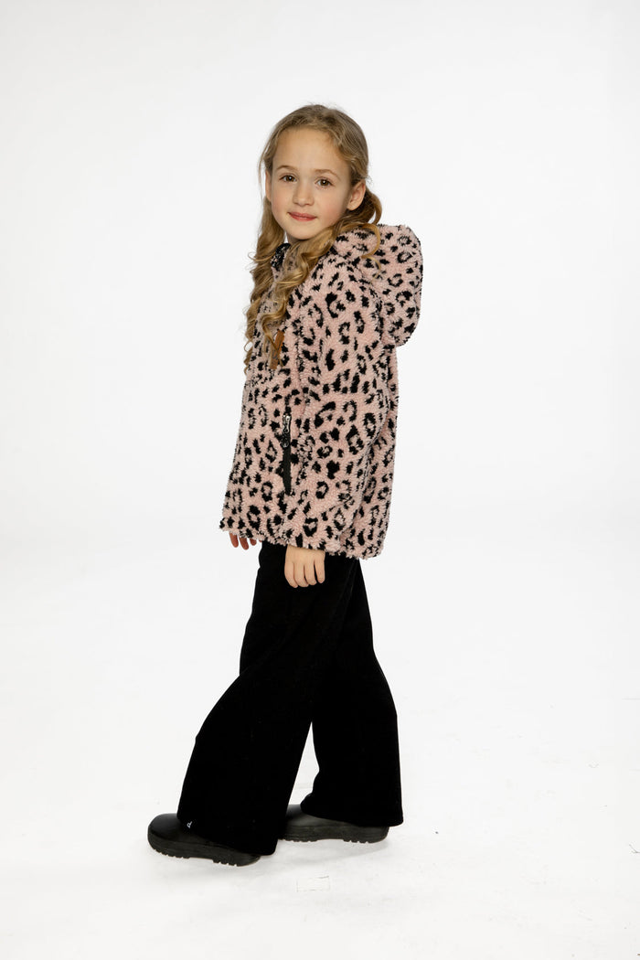 Reversible Mid-Season Jacket Pink And Black-2