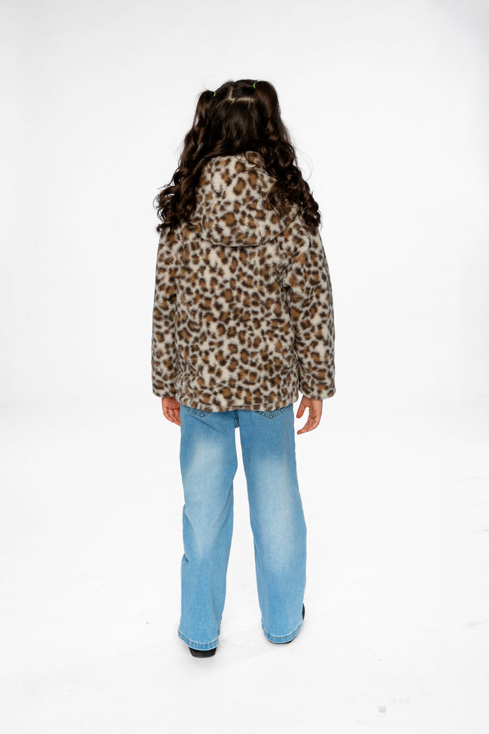 Reversible Mid-Season Jacket Pink And Leopard-3