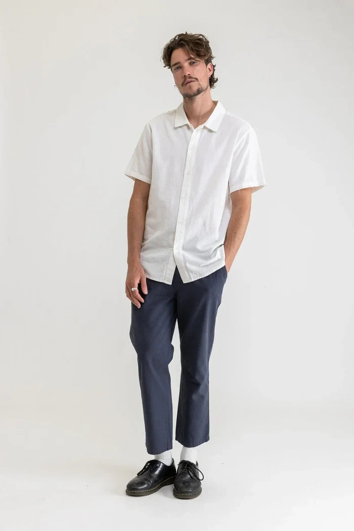 Rhythm Classic Linen Shirt - White
