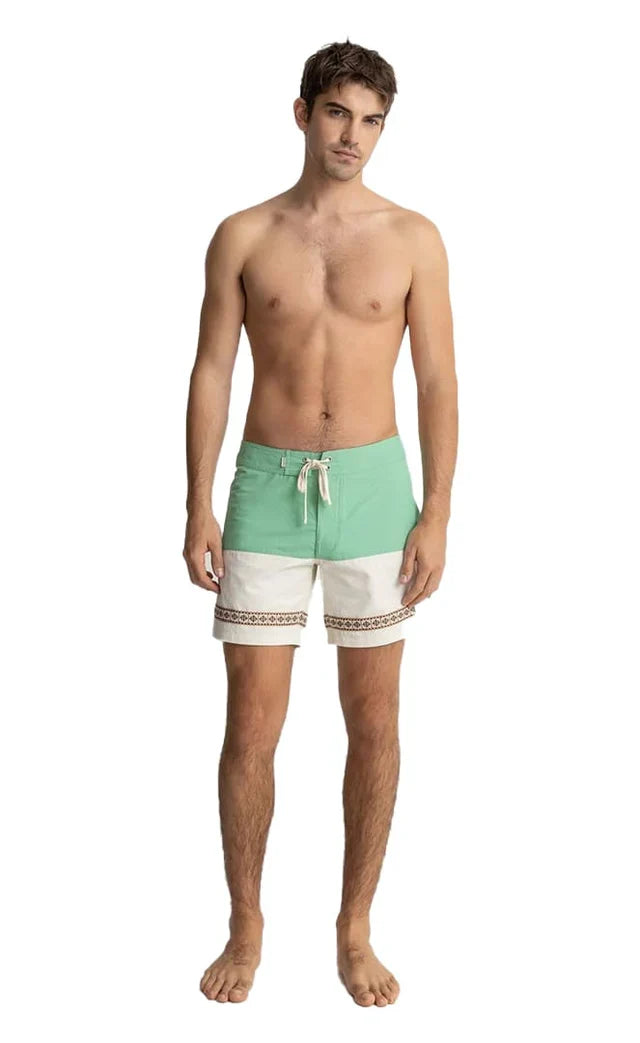 Rhythm Heritage Splice Trim Trunk - Sea Green