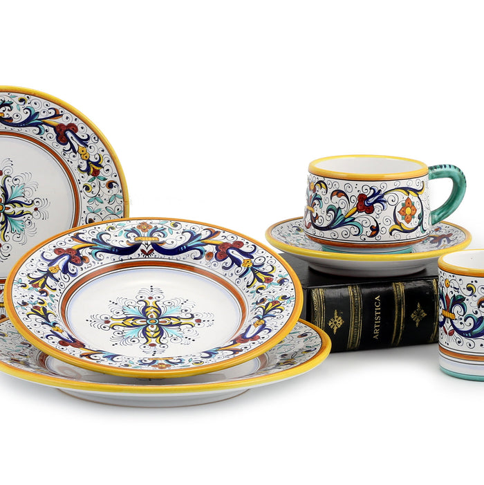 RICCO DERUTA DELUXE: Pasta/Soup Rimmed Bowl Plate
