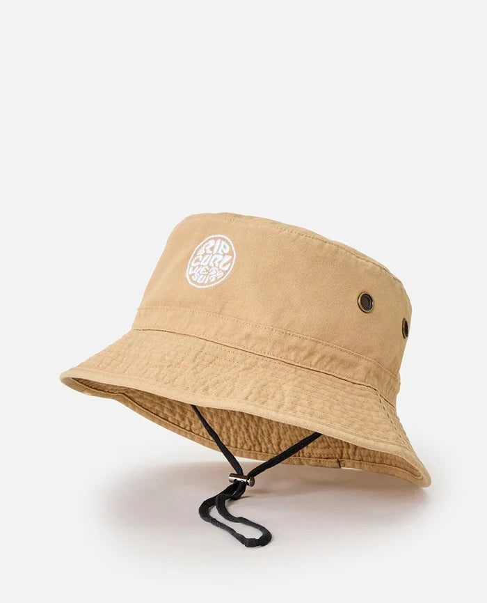 Rip Curl Wettie Icon Bucket Hat - Khaki