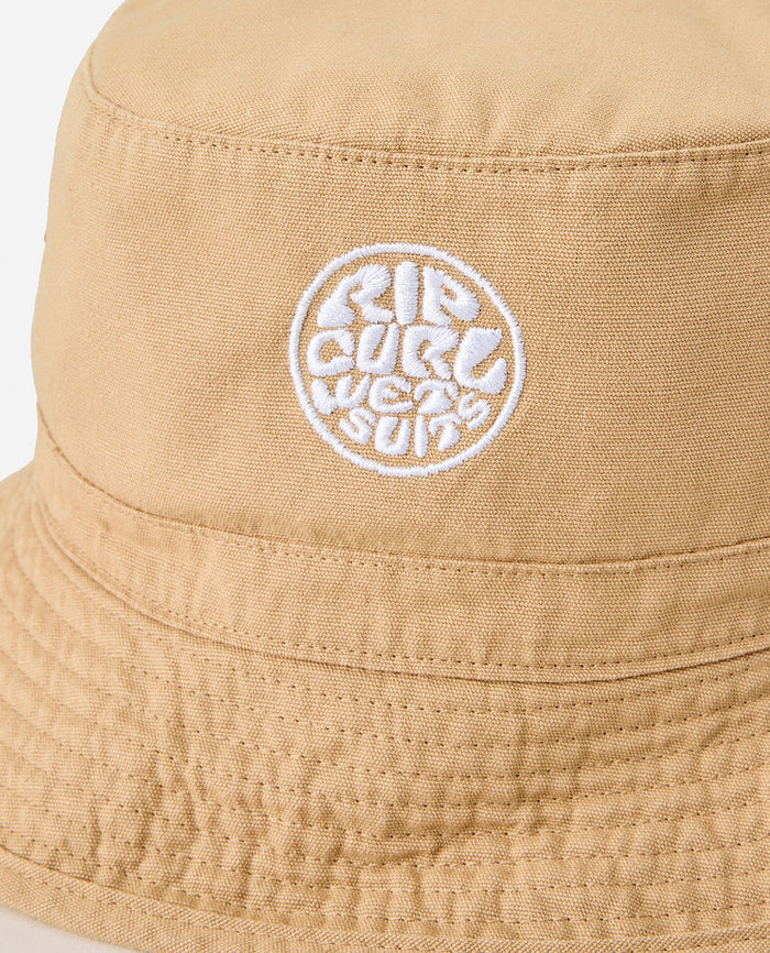 Rip Curl Wettie Icon Bucket Hat - Khaki