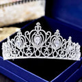Wedding Hair Accessories - Cubic Zirconia Bridal Tiara - Available in Silver and Gold