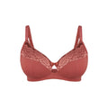 Rosie Silk and Organic Cotton Lace Full Cup Wireless Bra, front view – Juliemay Lingerie
