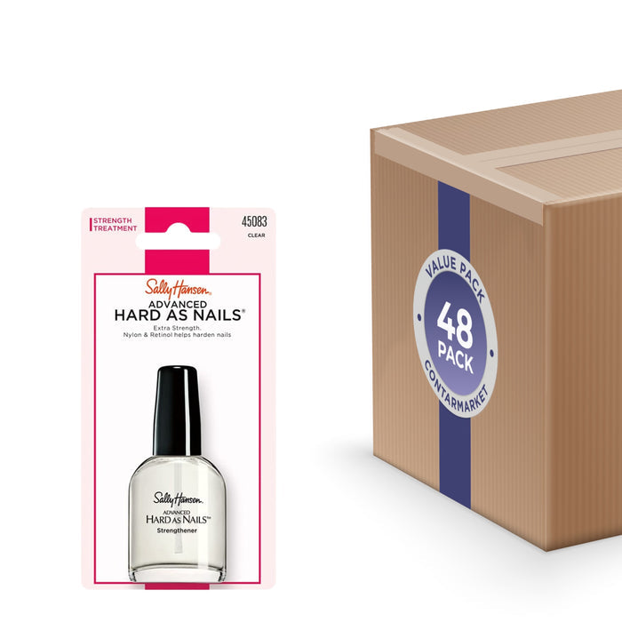 Sally Hansen Advanced Hard As Nails Nail Strengthener Clear Treatment - 0.45 oz - 48 Pack