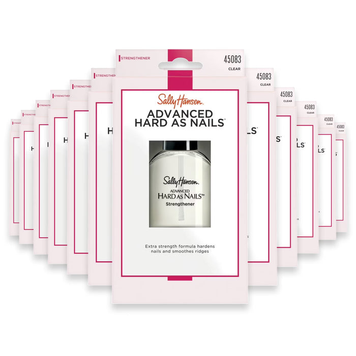 Sally Hansen Advanced Hard As Nails Strengthening Top Coat Clear High-Shine - 0.45 oz-  48 Pack