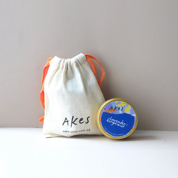 Scented Tin Candle - Lavender + Bergamot Soy Candle