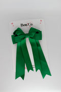 School Bow Forest Green - Double Bow Tail