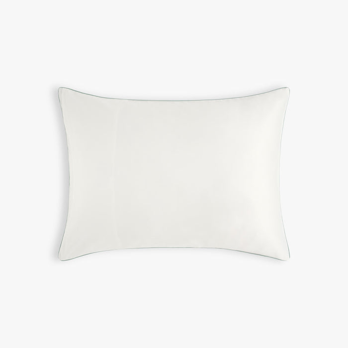 Secret Garden Standard Pillowcase Set in Ivory with Backside in Solid Ivory