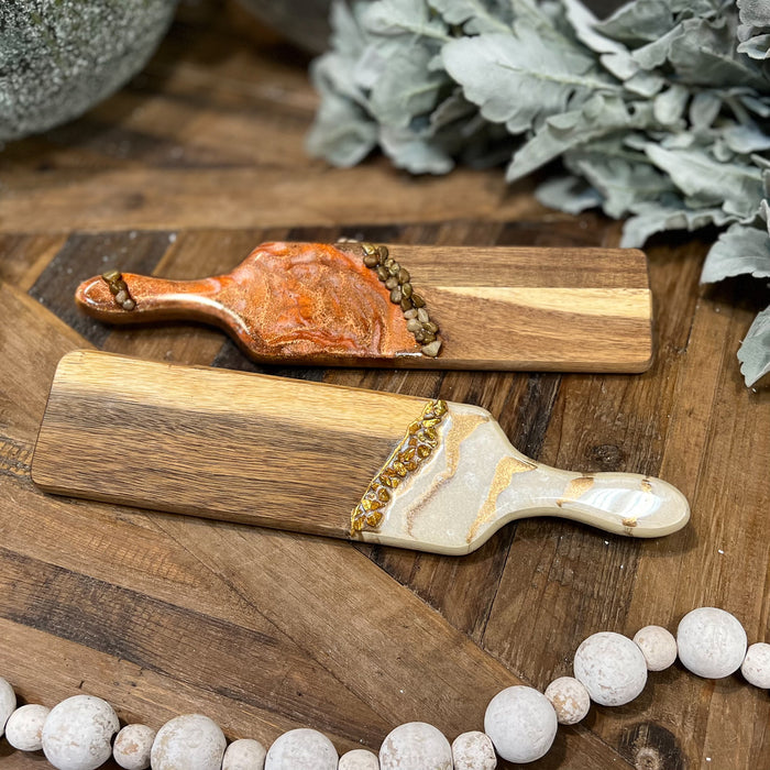 Serving Board With Resin
