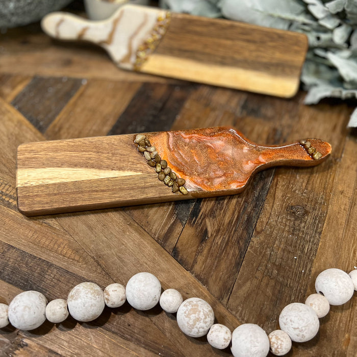 Serving Board With Resin
