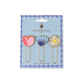 Set Of 3 Paperclips - Floral