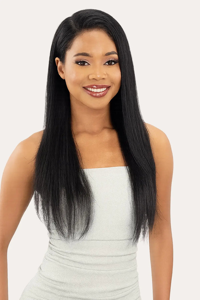 SHAKE N GO  GLOSSY 100% VIRGIN REMY HAIR GLUELESS 13X5 HD LACE FRONT WIG - STRAIGHT 26" - BSW BEAUTY CANADA