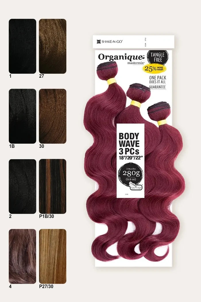 SHAKE N GO ORGANIQUE HAIR WEAVE - BODY WAVE 3PCS (18"20"22)