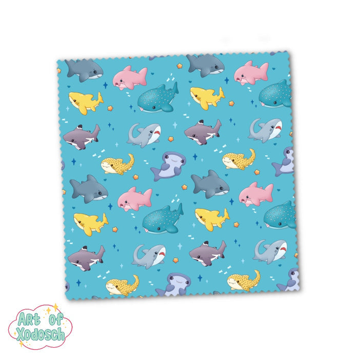 sharks - microfiber cloth