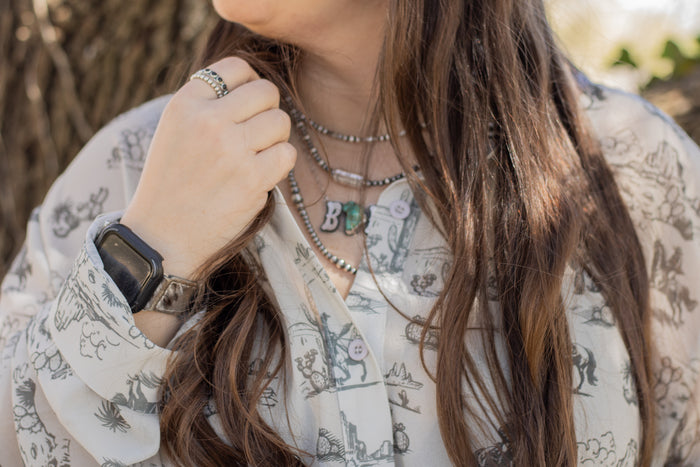 Sheer Desert Scene Button Up