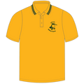 Short Sleeve Polo Shirt - Gold/Bottle * RUN OUT STYLE - SALE PRICE *