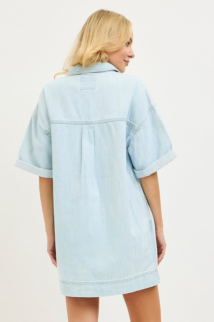 Short Sleeve Shirt Dress