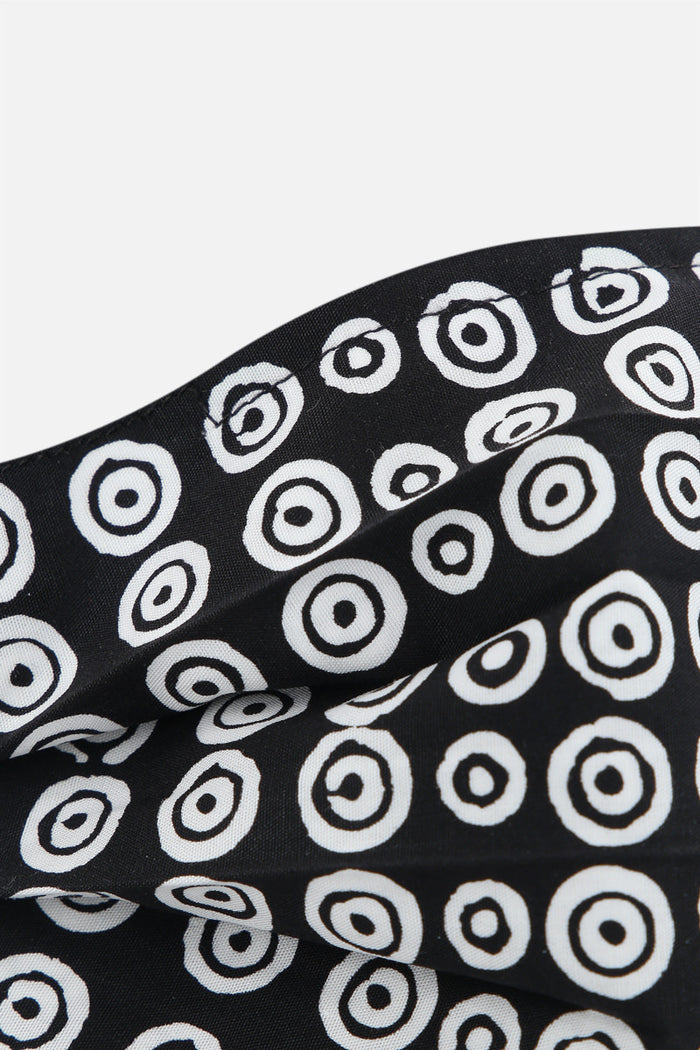 signature circle print fabric fasce mask