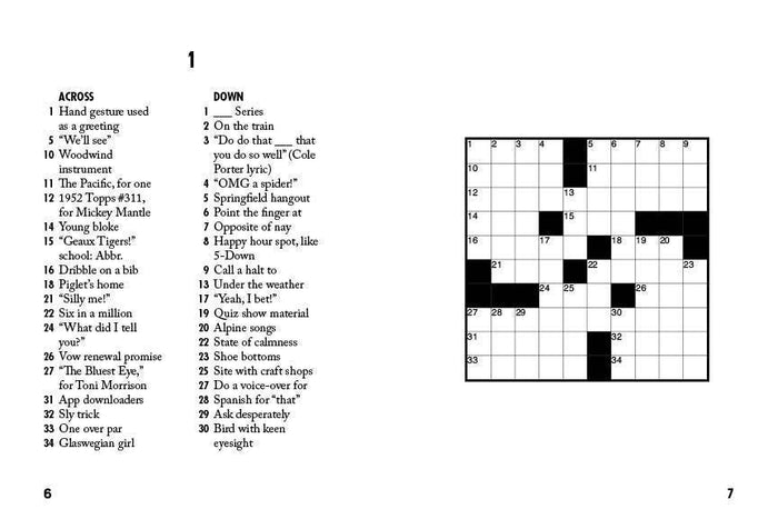 Sip & Solve Easy Mini Crosswords - Olita Gifts & Goods