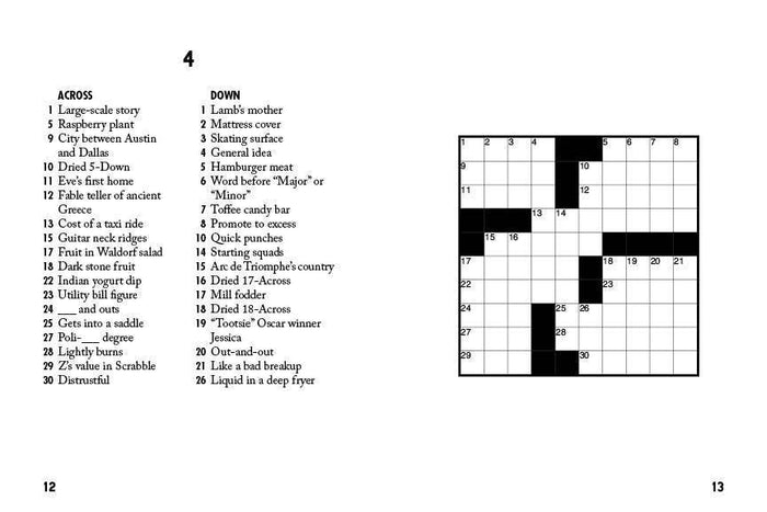 Sip & Solve Easy Mini Crosswords - Olita Gifts & Goods