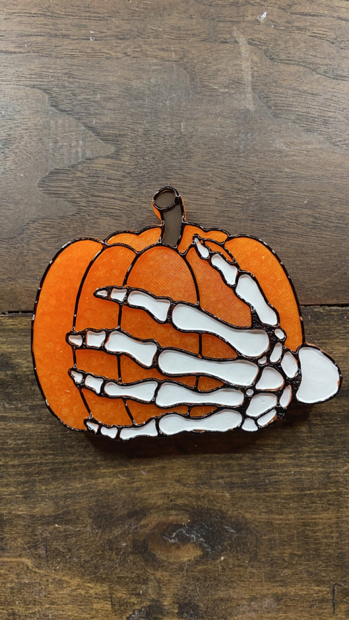 Skelly Hand Pumpkin Freshie