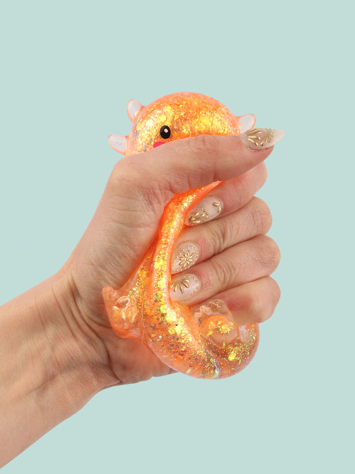 Smooshos Super Squeeze Glitter Axolotl | Assorted-Image 1