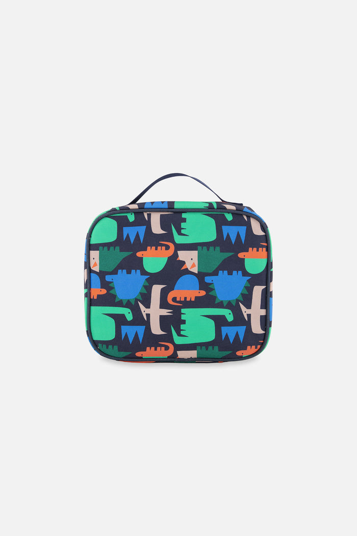 Snack Box Blue Dinosaur Print-1