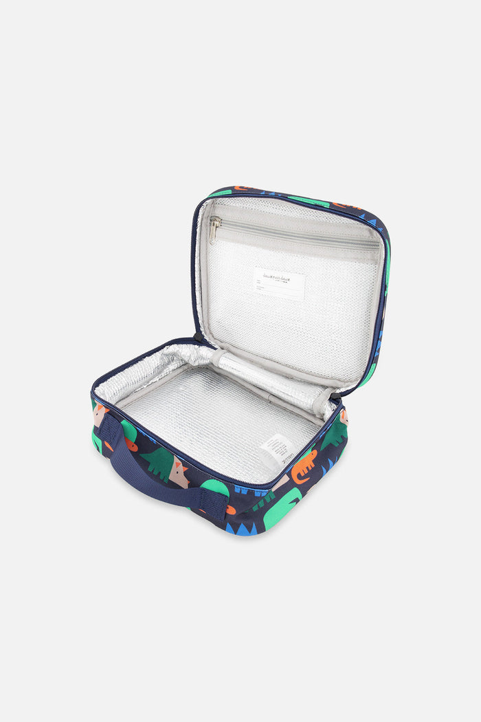 Snack Box Blue Dinosaur Print-2