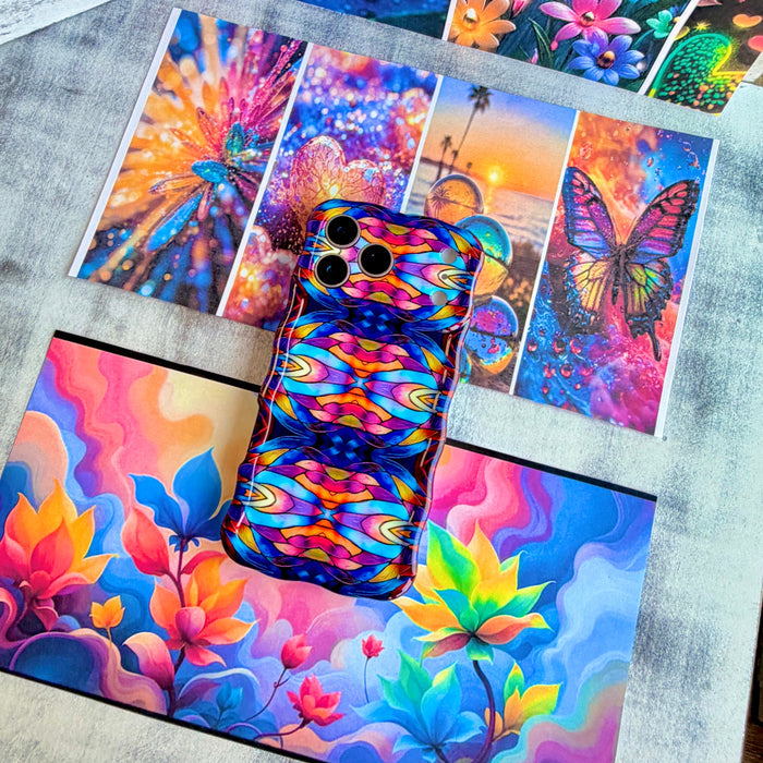 Stained Glass Dreams Wavy Luxe MagSafe Case for iPhone