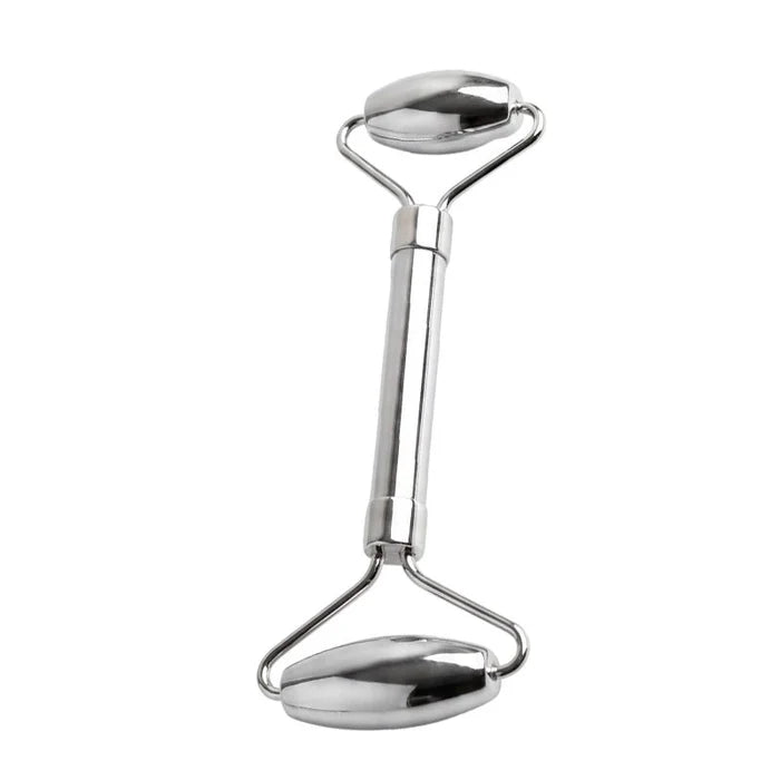 Stainless Steel Facial Roller for Cooling, Depuffing & Skin Massage