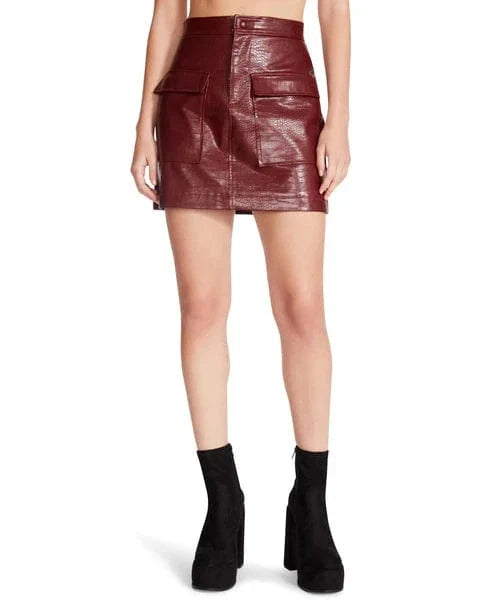 Madden Devon Faux Leather Miniskirt