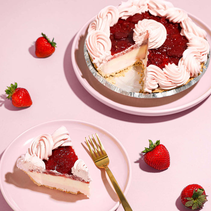 Strawberry Fields Ice Cream Pie
