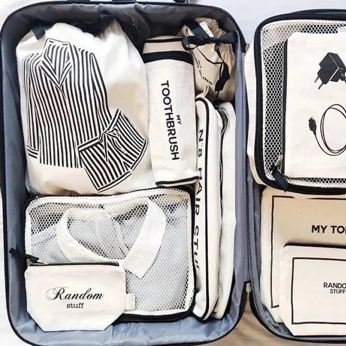 Striped Pajamas Print Travel Organizer Bag