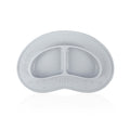 The Sure Grip Miracle Mat 2-Section Plate in Grey is an oval silicone baby plate with two divided sections, raised edges, suction dots, and Nûby branding—ideal mealtime tableware that stays put.